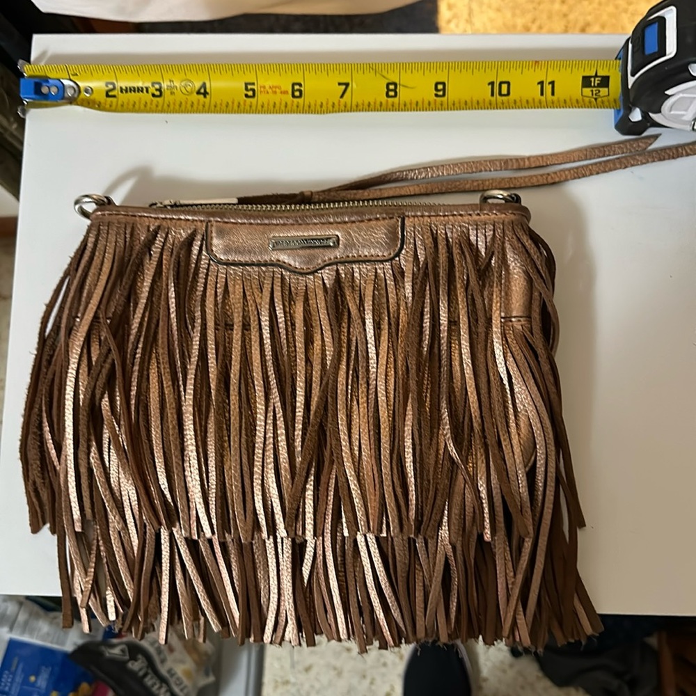 Rebecca Minkoff rose gold tassel bag